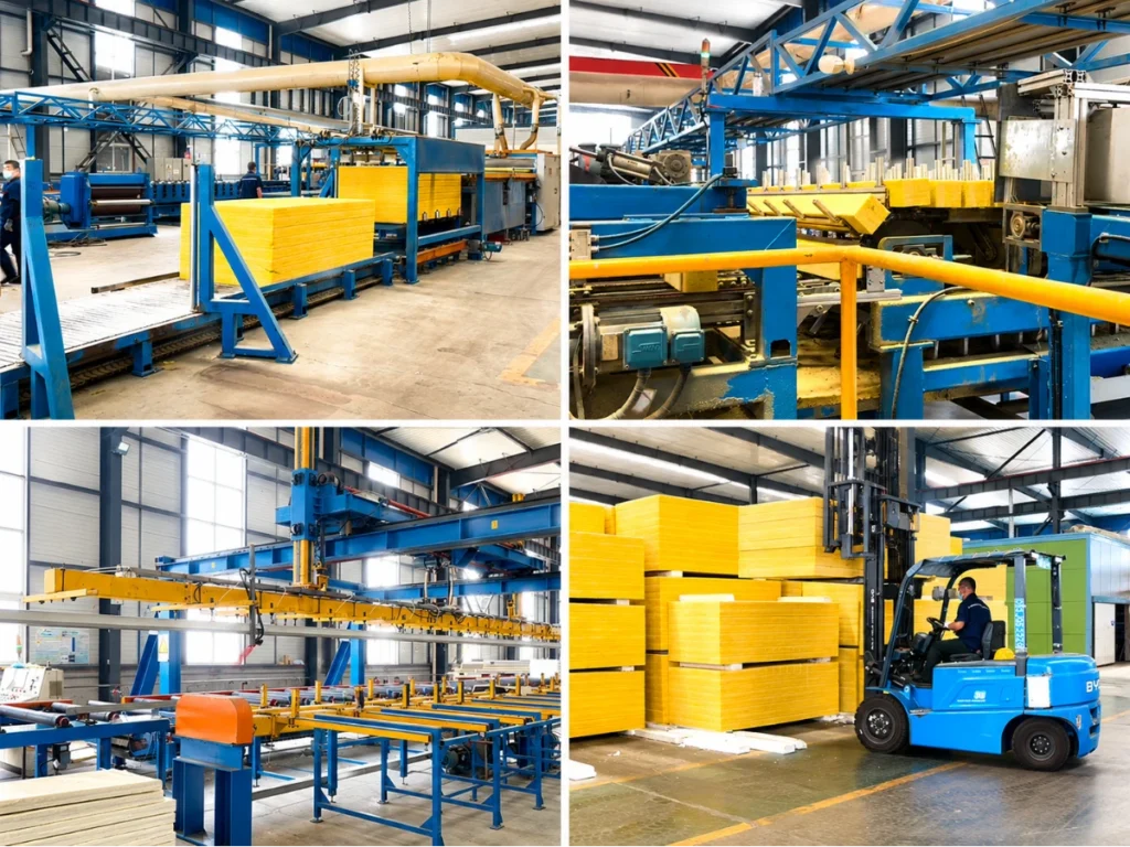Planta de fabricación de estructuras de acero con sede en China que muestra su capacidad de producción.