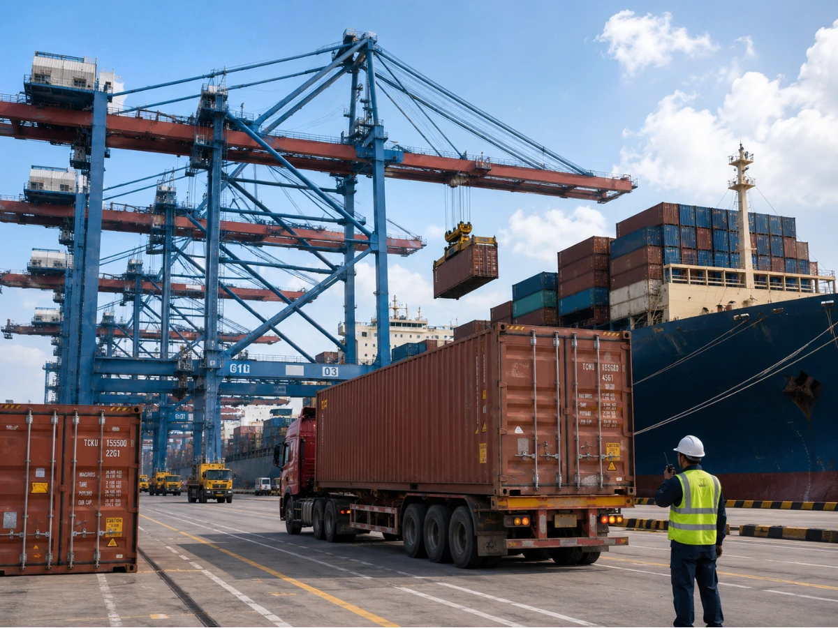 Containerised sea freight