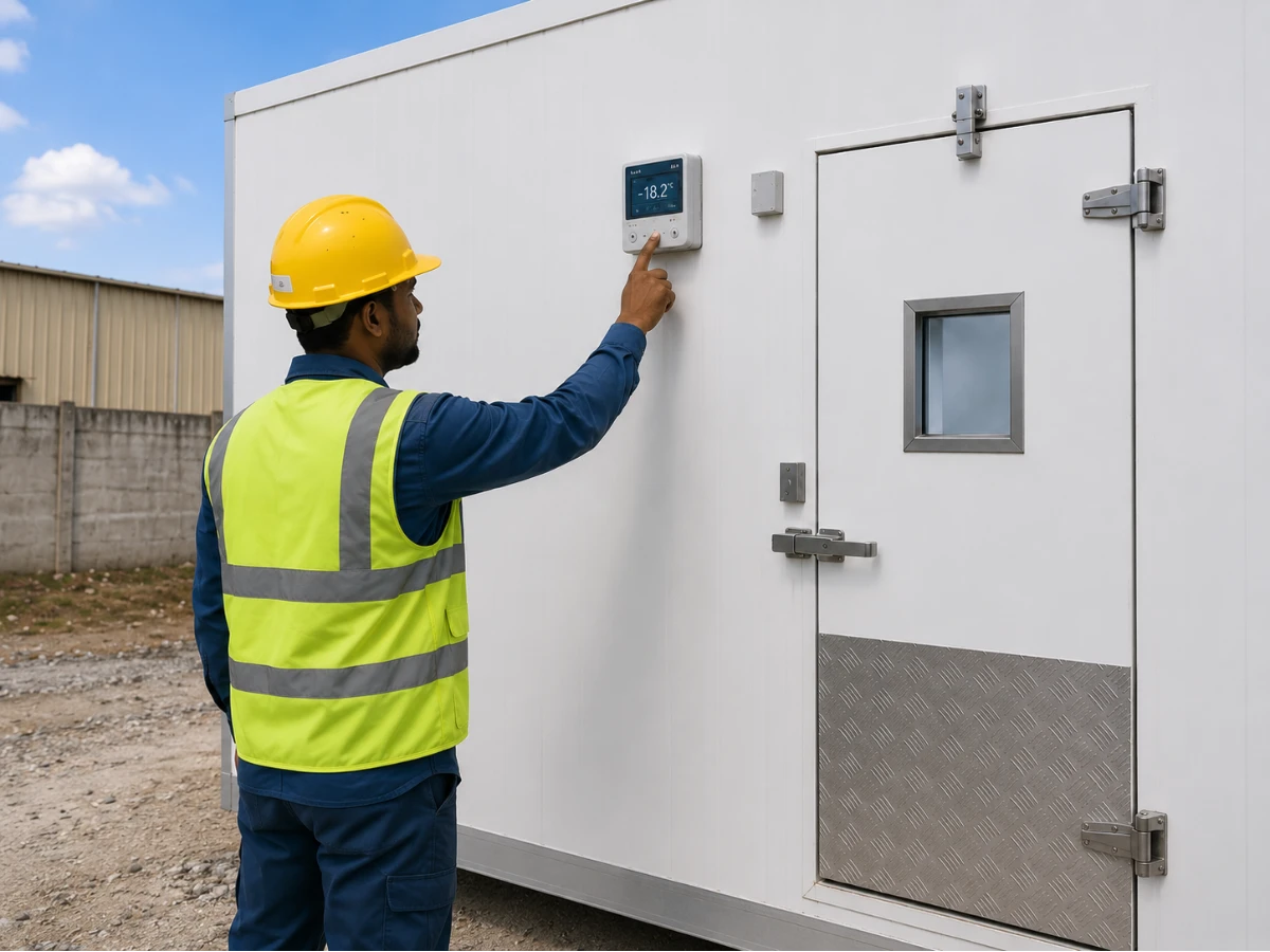 Cold room commissioning and handover