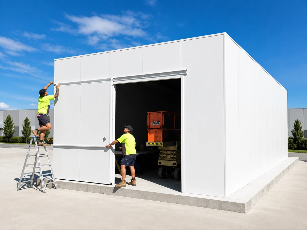 Prefabricated cold room built with insulated cold room panels