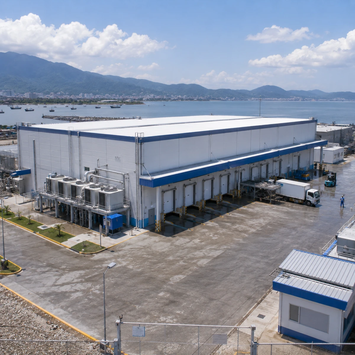 ultra-low temperature cold storage warehouse with insulated panels