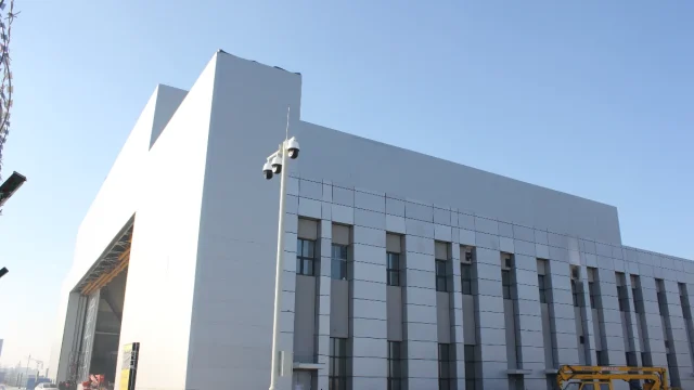 Large-span steel structure aircraft maintenance hangar