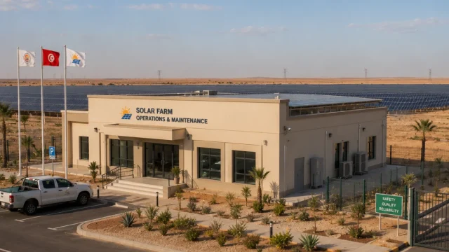 Solar Farm O&M Building — North Africa